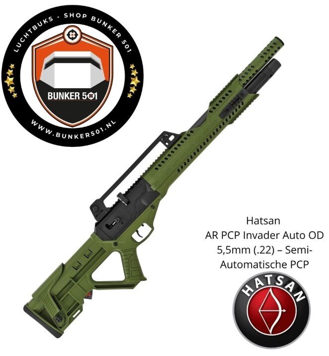 HATSAN AR PCP Invader Auto OD 5.5mm (.22) &ndash; Semi-Automatic PCP Air Rifle