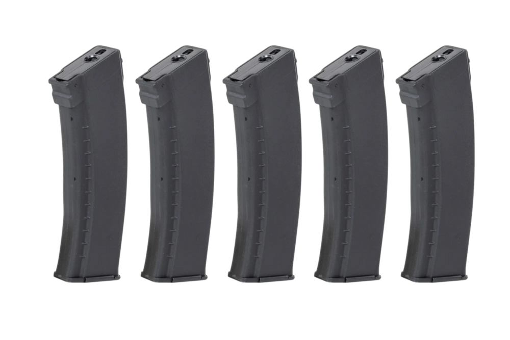 ARCTURUS  Set of 5 Mid-Cap 135/30 ball magazines EMM AK74
