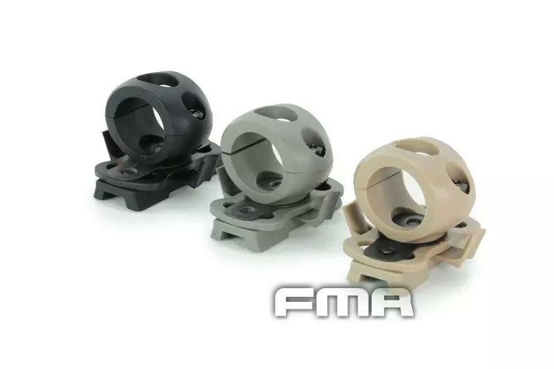 FMA 0.83' / 21 mm Flashlight helmet mount &ndash; black