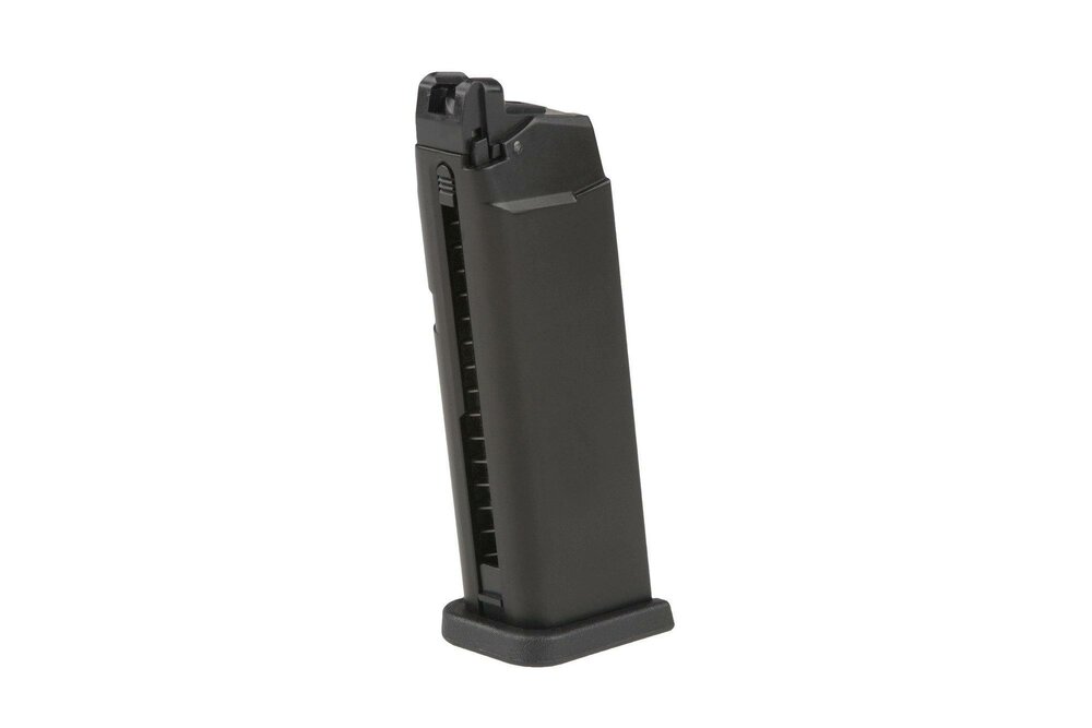 Low-Cap 20 BB Gas Magazine for WE G19/23 Replicas - Black