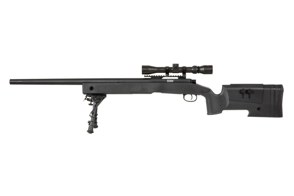 SA-S02 CORE&trade; Sniper Rifle Replica with Scope and Bipod - Black