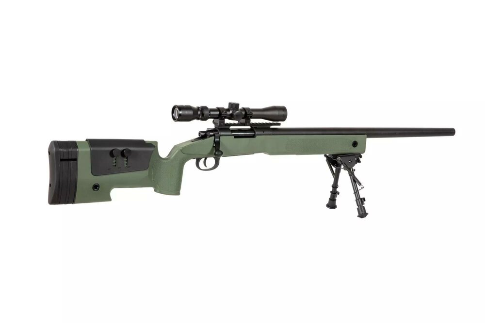 SA-S02 CORE&trade; Sniper Rifle Replica with Scope and Bipod - Olive Drab