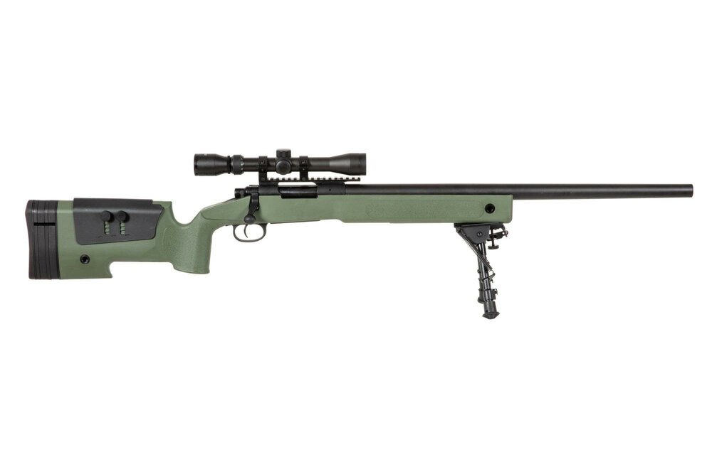 SA-S02 CORE&trade; Sniper Rifle Replica with Scope and Bipod - Olive Drab