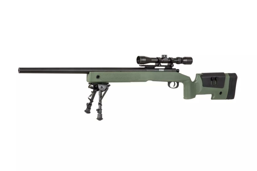 SA-S02 CORE&trade; Sniper Rifle Replica with Scope and Bipod - Olive Drab