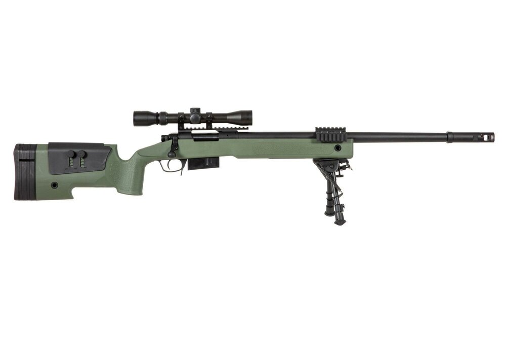 SA-S03 CORE&trade; Sniper Rifle Replica with Scope and Bipod - Olive Drab