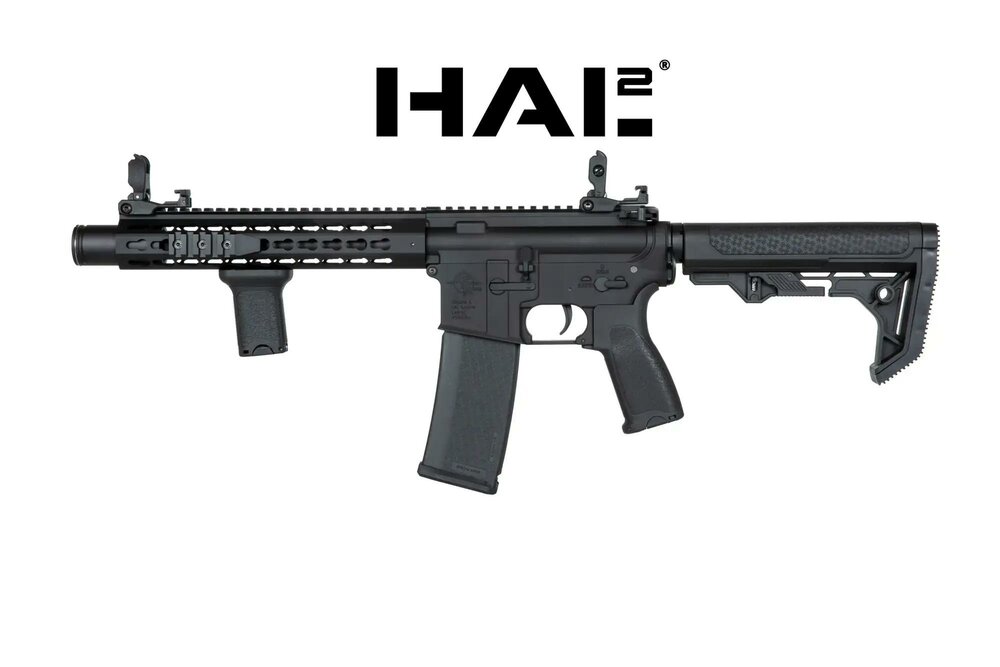 SA-E07 EDGE&trade; Light Ops Stock HAL2&trade; Carbine Replica Black
