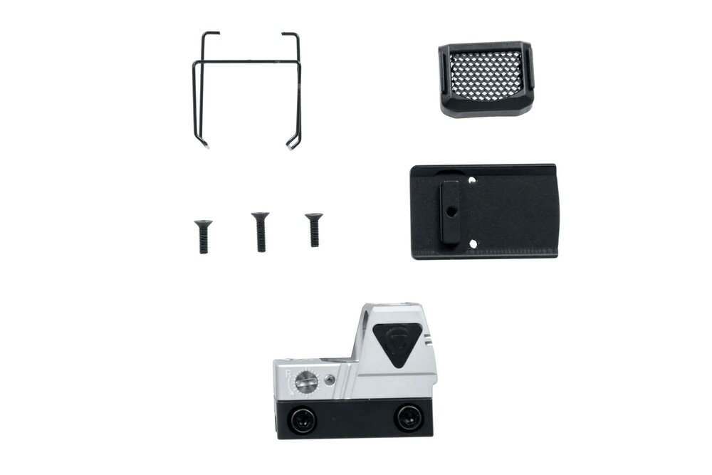 JJ AIRSOFT Collimator xFORCE MINI Solar Powered Silver