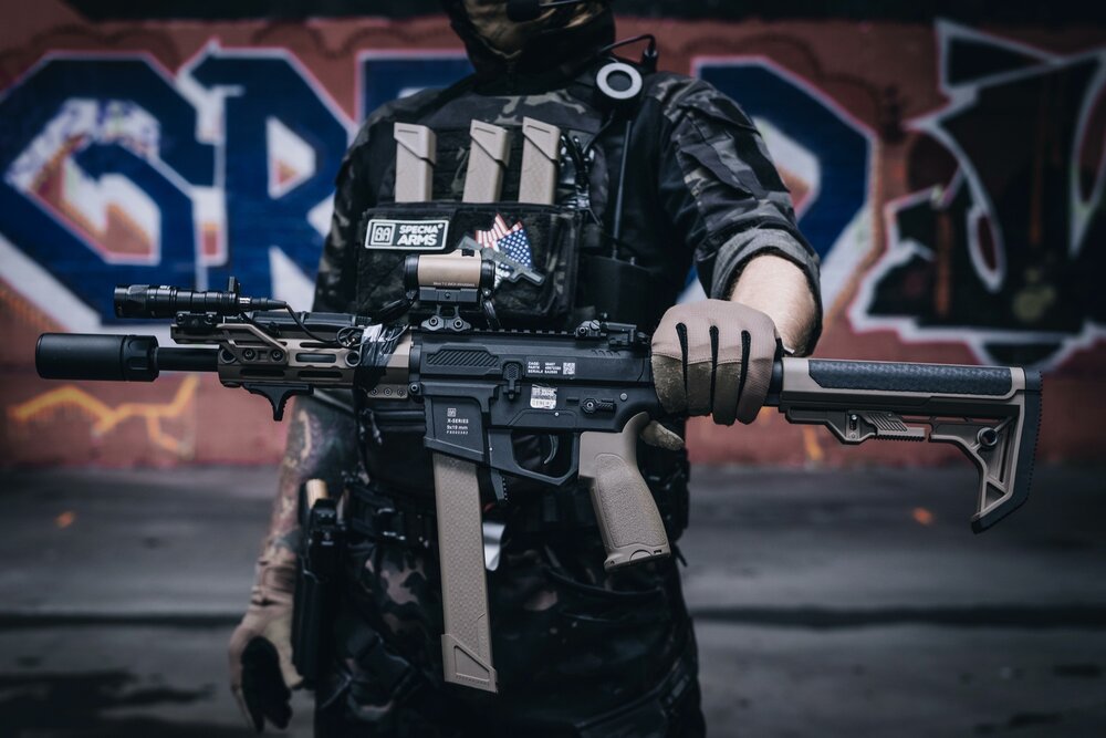 airsoft Specna Arms SA-FX01 FLEX&trade; HAL ETU&trade; Half-tan machine pistol