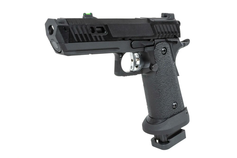  SRC Dark Viper DUAL POWER pistol with carrying case and CO2 magazine Black 