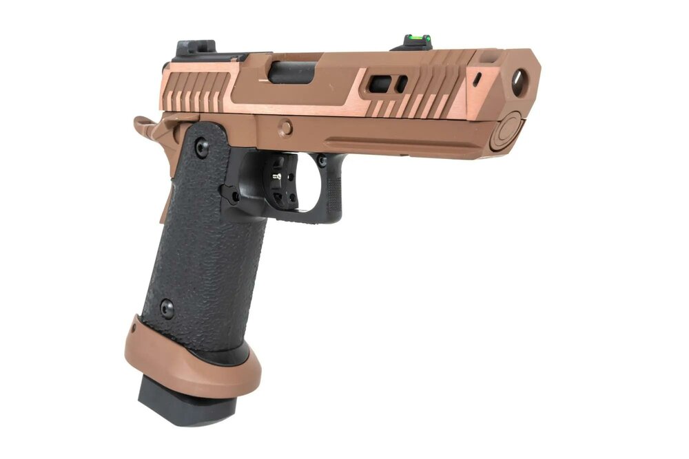 SRC Sahara Viper DUAL POWER pistol with green gas magazine Flat Dark Earth
