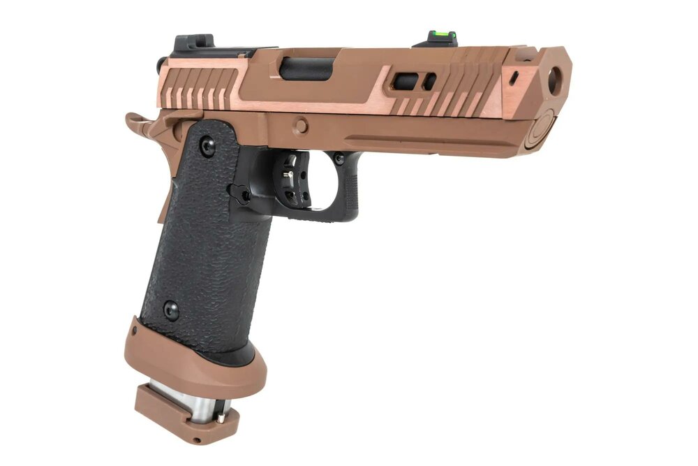 airsoft SRC Sahara Viper DUAL POWER pistol with CO2 magazine Flat Dark Earth