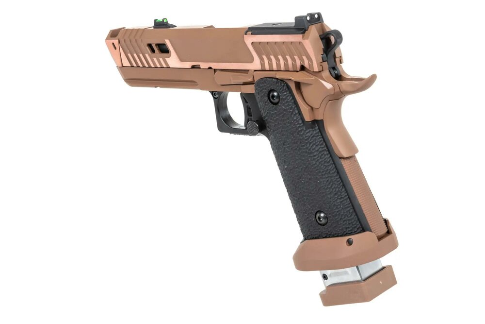 airsoft SRC Sahara Viper DUAL POWER pistol with CO2 magazine Flat Dark Earth