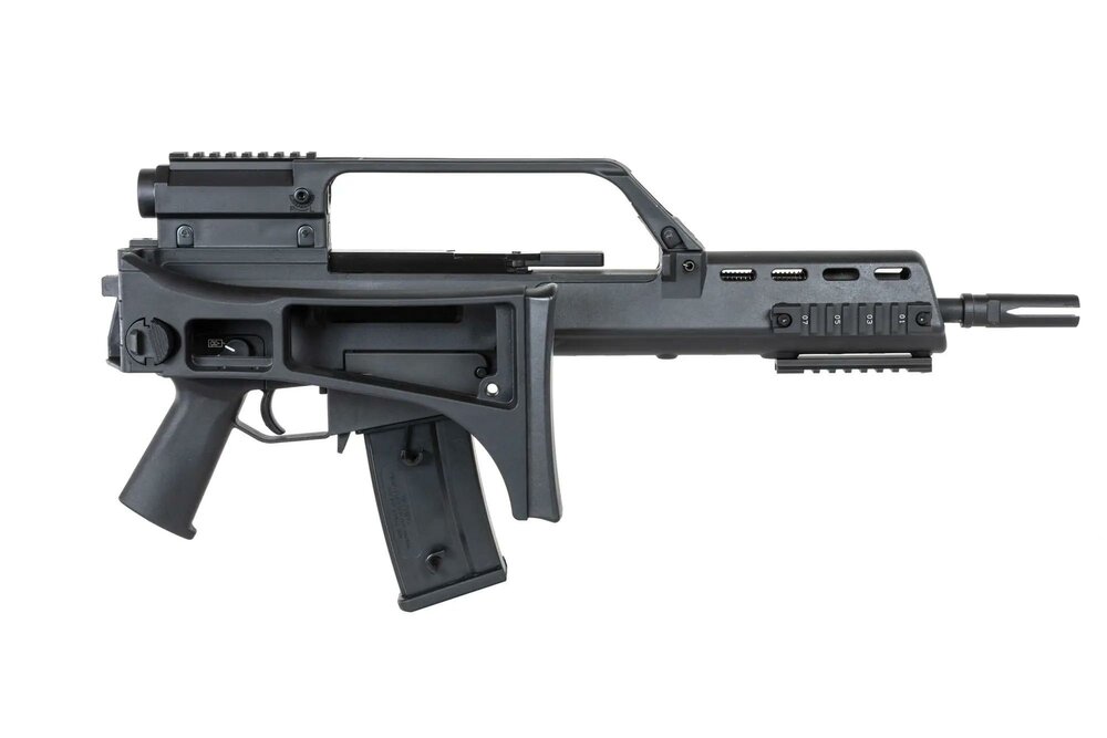 SRC DUAL POWER SR36K GB-304 airsoft carbine with scope Black