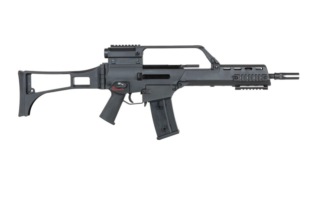 SRC DUAL POWER SR36K GB-304 airsoft carbine with scope Black