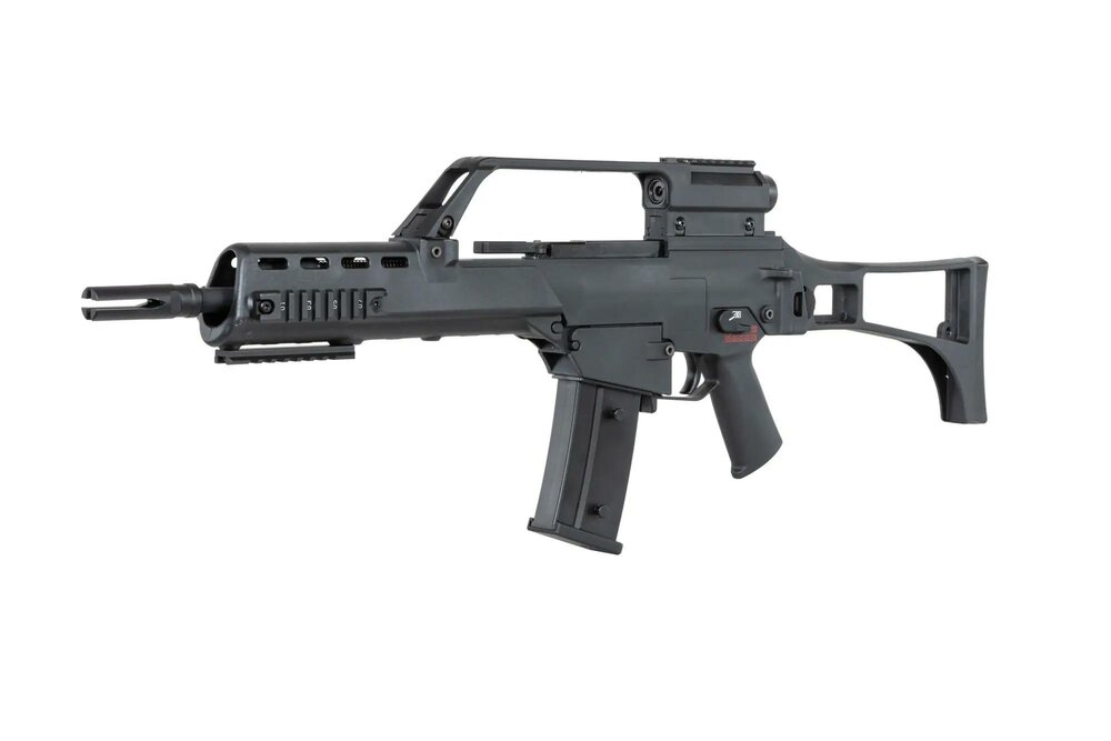 SRC DUAL POWER SR36K COB-304 airsoft carbine with scope Black