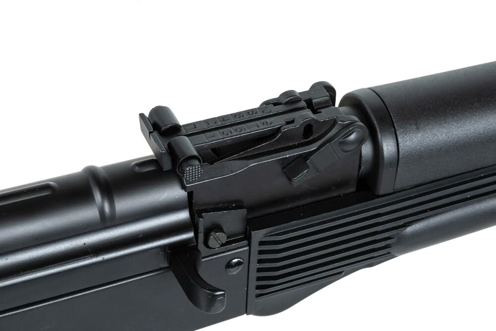 ICS Airsoft MAR M airsoft carbine with folding stock Black