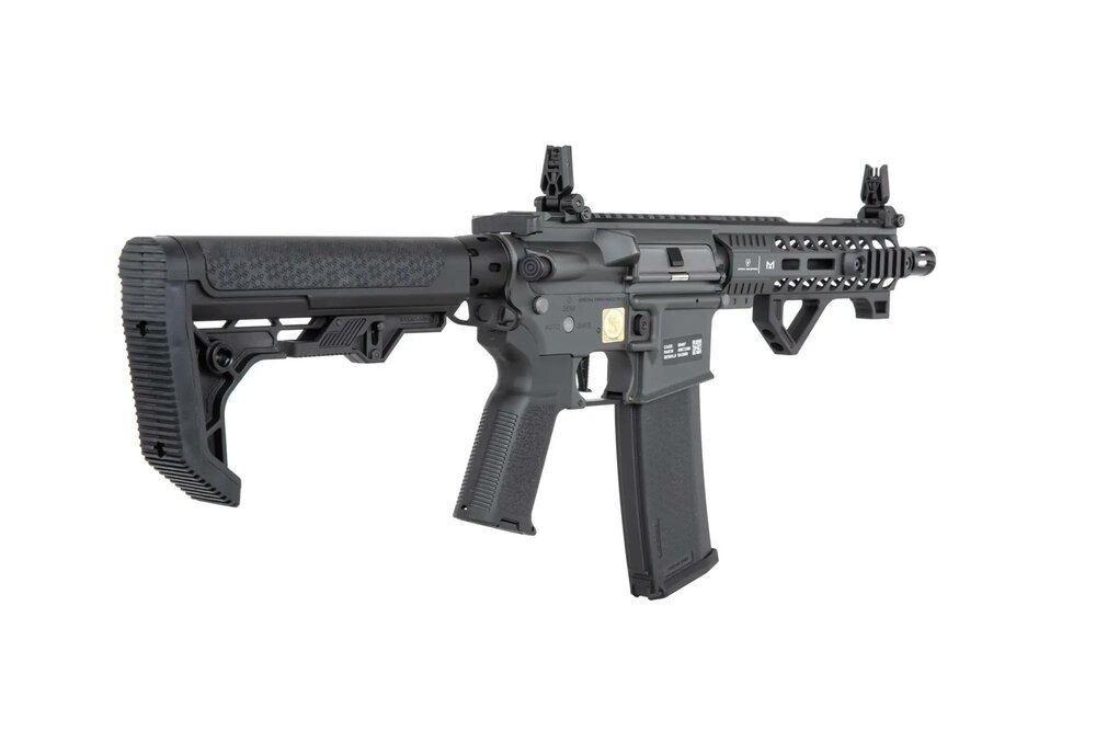 Specna Arms RRA SA-P17 Prime&trade; Light Ops Stock Aster II ETU airsoft Carbine with Brushless Motor Grey
