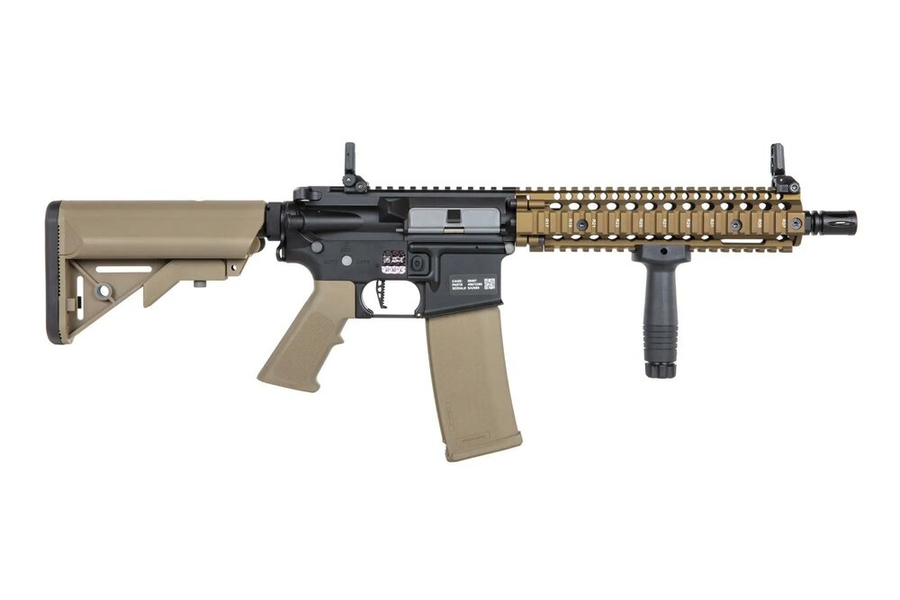 Specna Arms Daniel Defense&reg; MK18 SA-P19 Prime&trade; Aster II ETU airsoft carbine with Chaos Bronze brushless motor