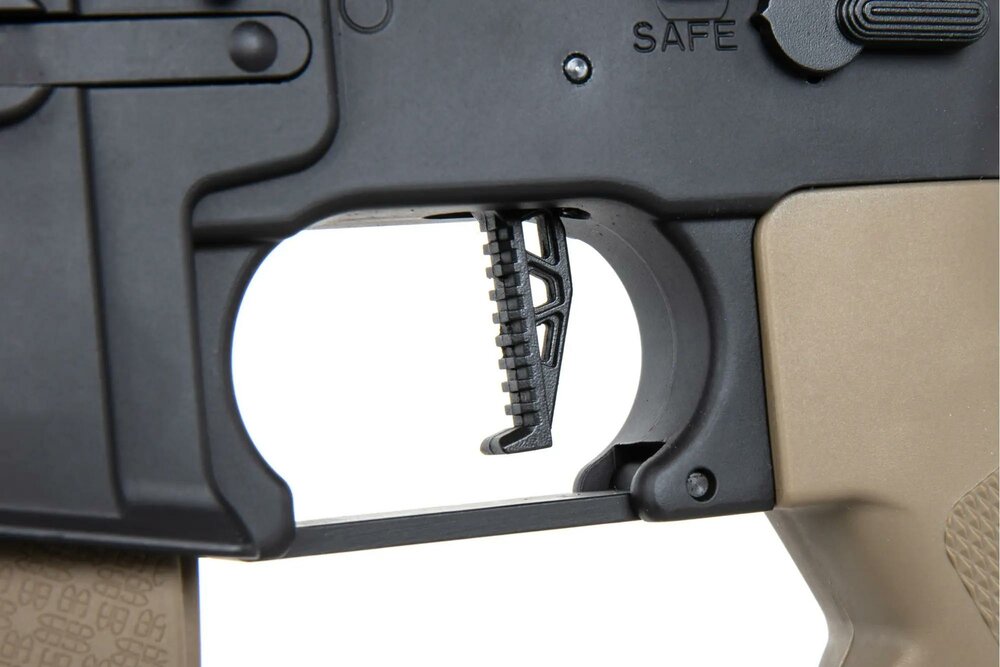 Specna Arms Daniel Defense&reg; MK18 SA-P19 Prime&trade; Aster II ETU airsoft carbine with Chaos Bronze brushless motor