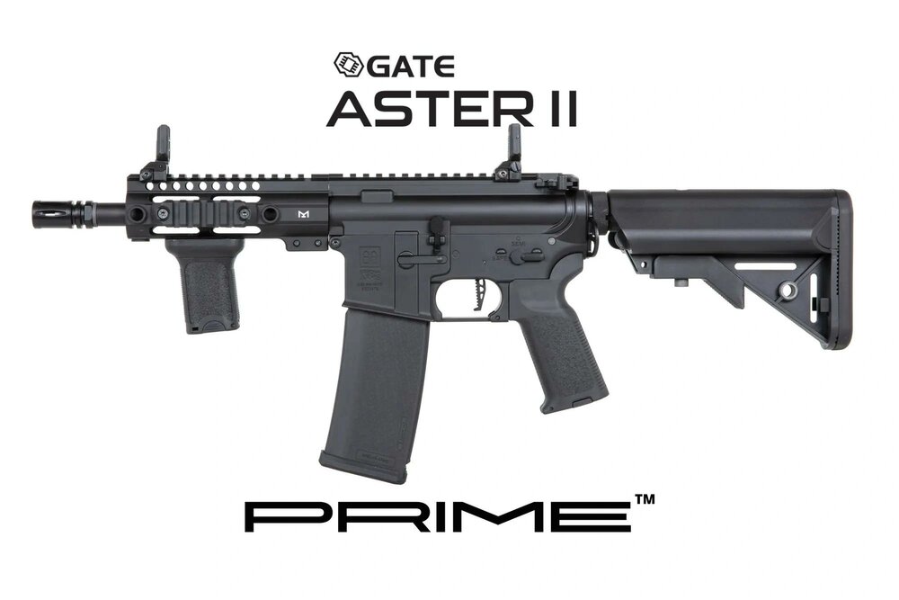 Specna Arms SA-P21 Prime&trade; Aster II ETU airsoft Carbine with Brushless Motor Black