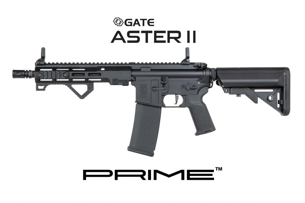 Specna Arms SA-P23 Prime&trade; Aster II ETU airsoft Carbine with Brushless Motor Black