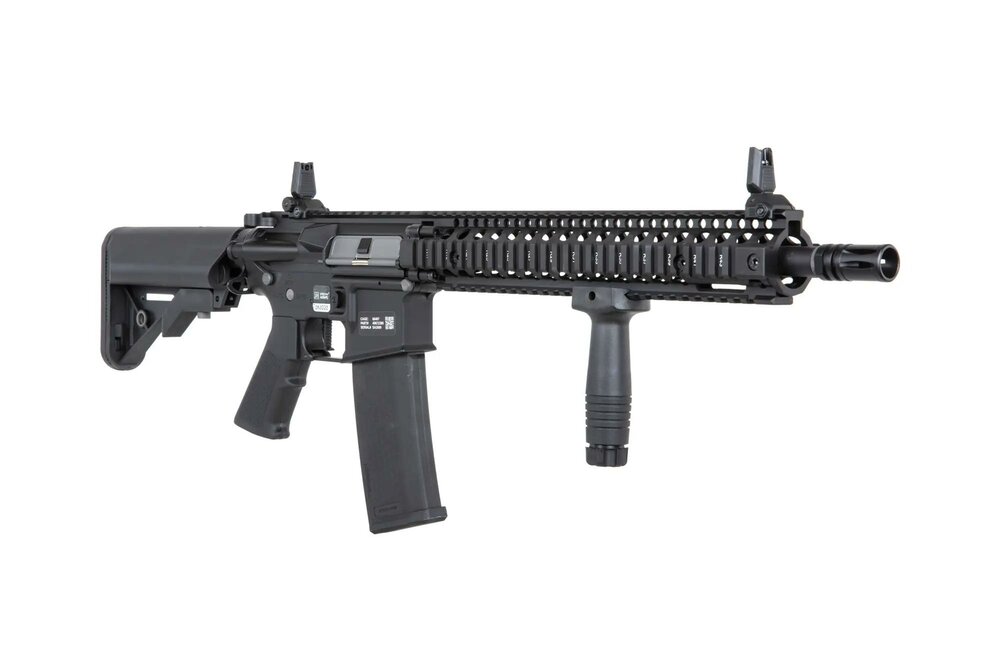 Specna Arms Daniel Defense&reg; MK18 SA-P26 Prime&trade; Aster II ETU airsoft Carbine with Brushless Motor Black