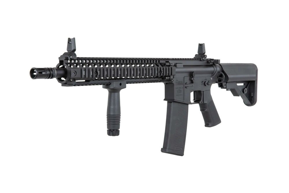 Specna Arms Daniel Defense&reg; MK18 SA-P26 Prime&trade; Aster II ETU airsoft Carbine with Brushless Motor Black