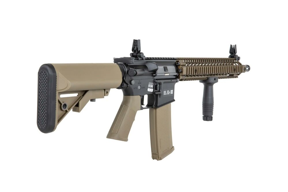 Specna Arms Daniel Defense&reg; MK18 SA-P26 Prime&trade; Aster II ETU airsoft carbine with Chaos Bronze brushless motor