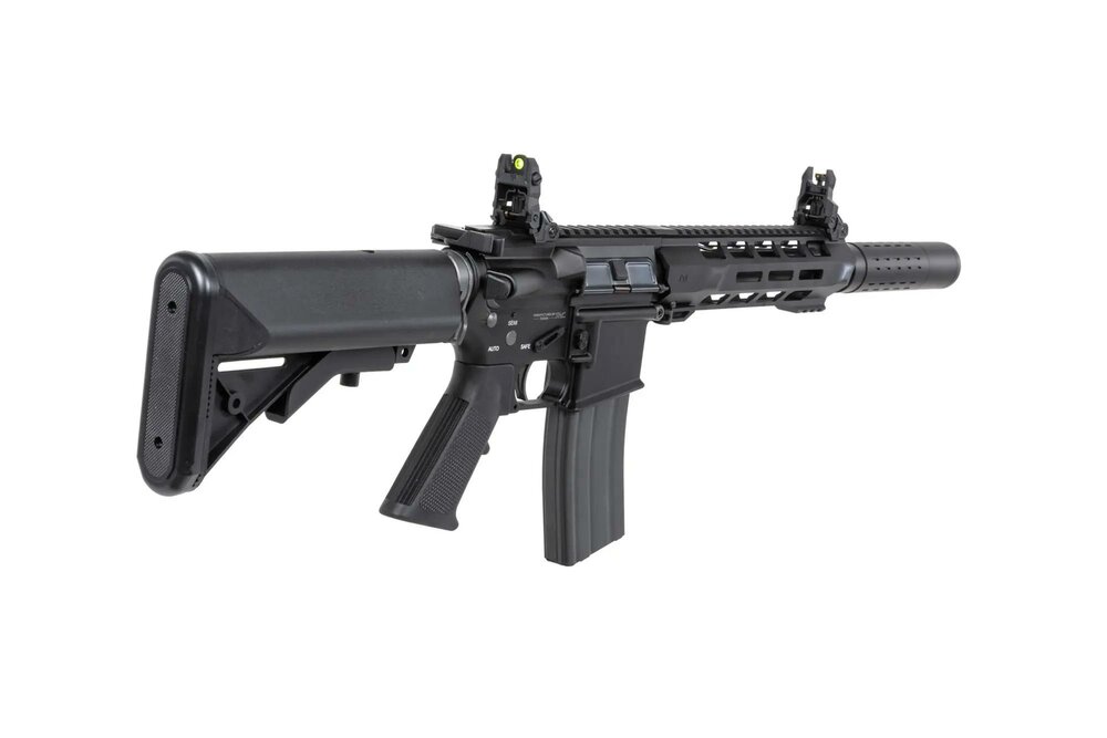 SRC DUAL POWER SR4 ZAROS-S GBB carbine with green gas magazine