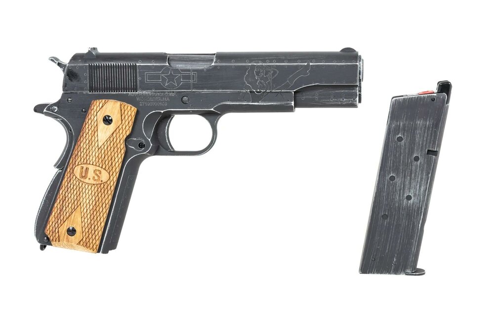 airsoft Cybergun Auto Ordnance 1911 Victory Girl Green Gas Pistol