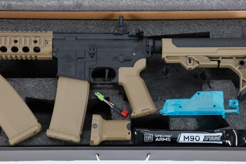 SPECNA ARMS RRA SA-E05 EDGE&trade; HAL 2 ETU Light Ops Stock Gen. 2 Half-Tan 