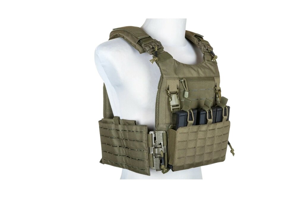 SPECNA ARMS Tactical QR Plate Carrier Vest &ndash; Olive