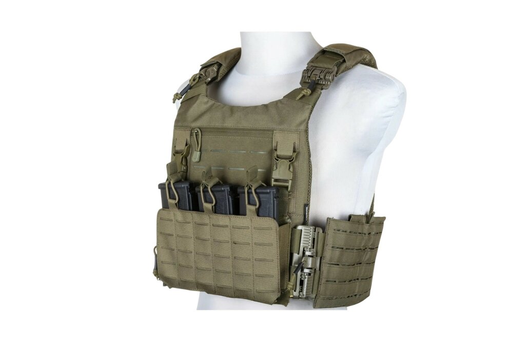 SPECNA ARMS Tactical QR Plate Carrier Vest &ndash; Olive