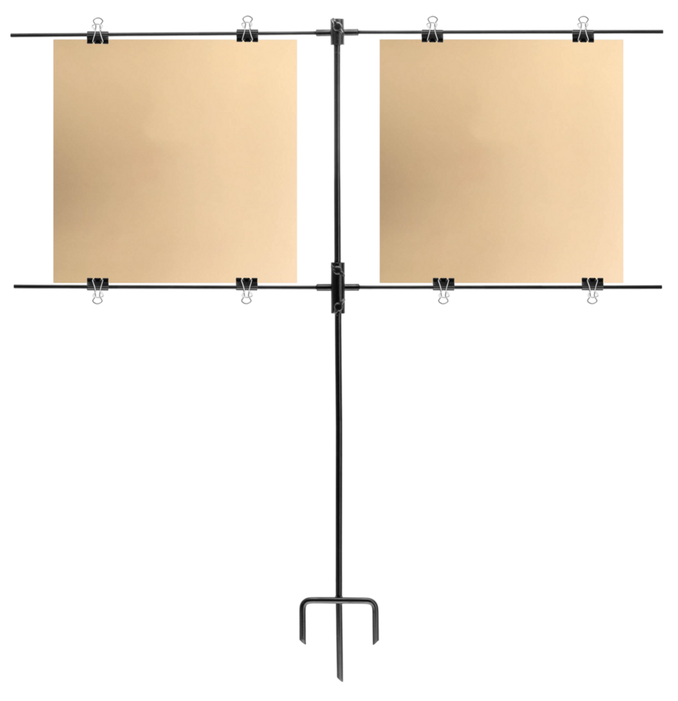 BO Gantry target holder paper adjustable