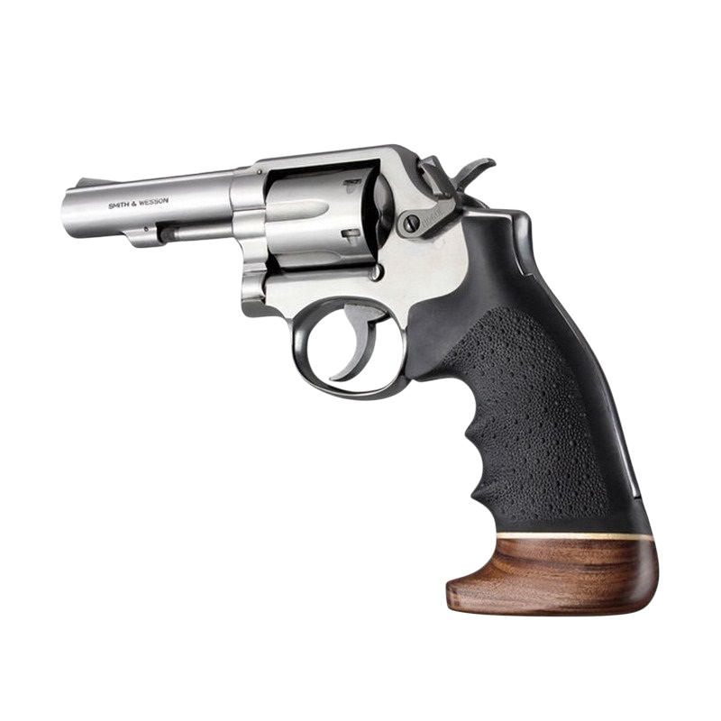 HOGUE GRIP 10006 S&amp;W K or L Square Butt Rubber Monogrip W/Wood Big Butt