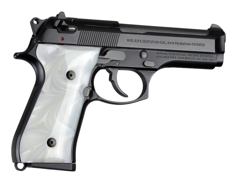 HOGUE 92318 Beretta 92 WHITE PEARL Polymer