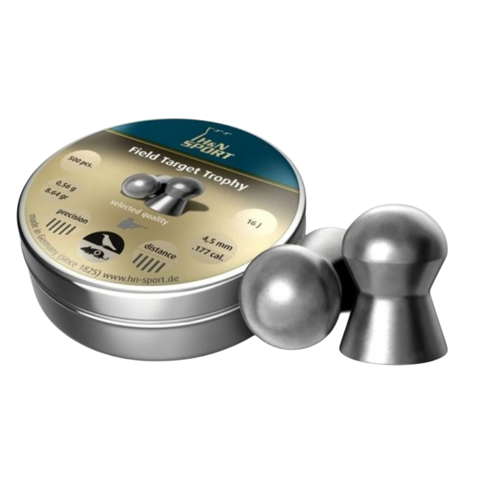 H&amp;N Diabolo/Field Target Luchtbukskogels 4.5mm/.177cal - 500 Stuks