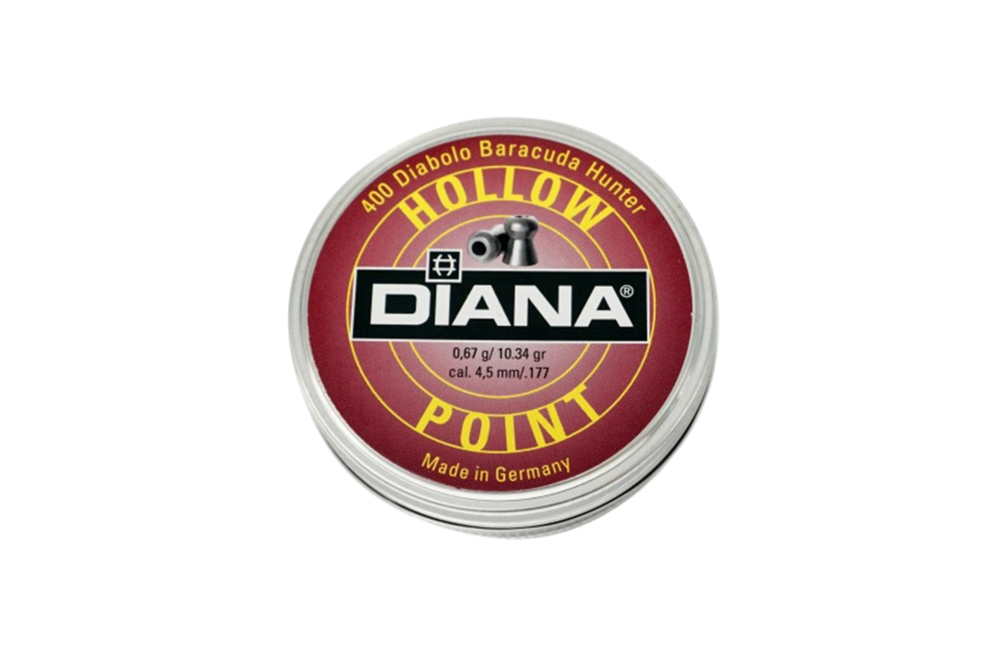 DIANA  Baracuda Hunter Hollow Point  4,5mm (.177)  Luchtbukskogeltjes 200 stuks