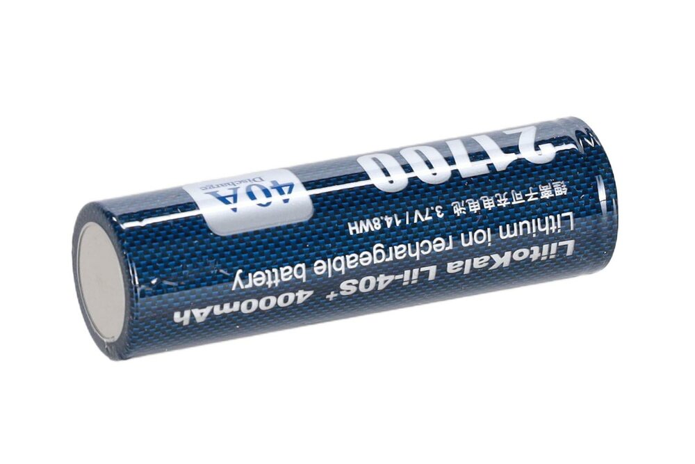 21700 Li-Ion LiitoKala Lii-40S+ 3.7V 4000mAh battery 