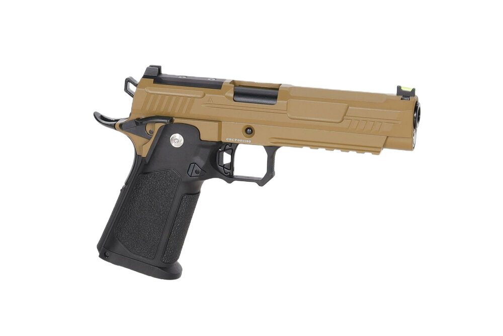 ARCTURUS Vanguard 5" Hi-Capa GBB Optics Ready Half-Tan 