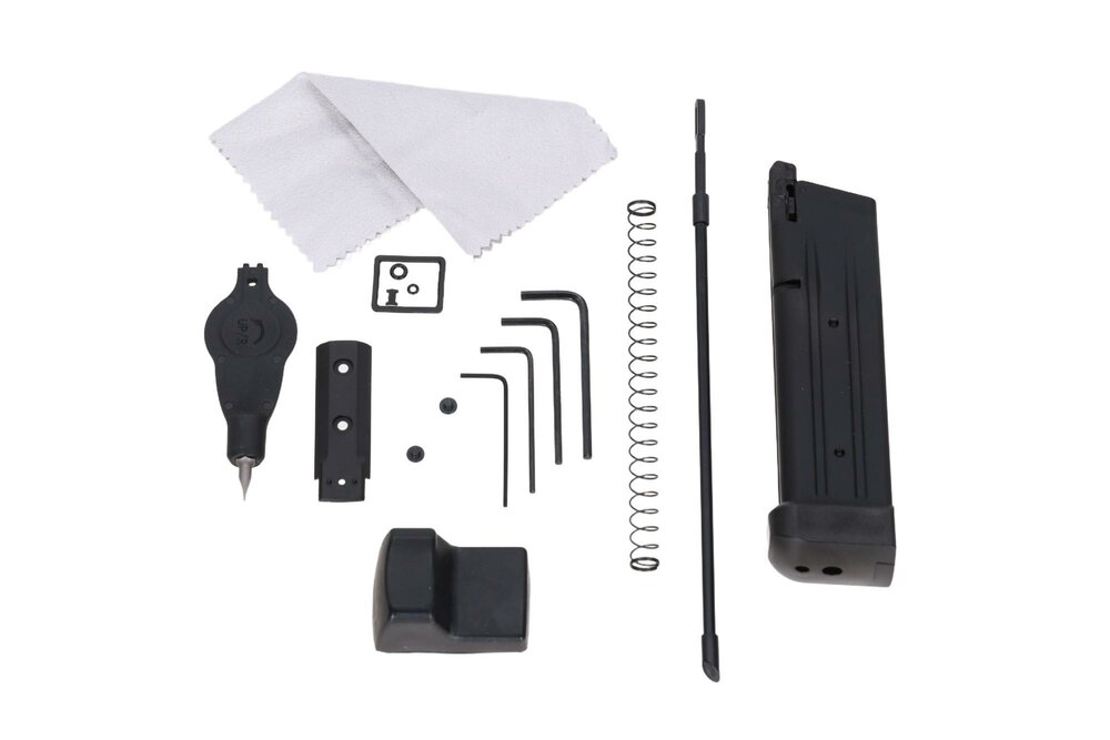 ARCTURUS Vanguard 4.3" Hi-Capa GBB Optics Ready with ARS-1 red dot sight Half-Tan