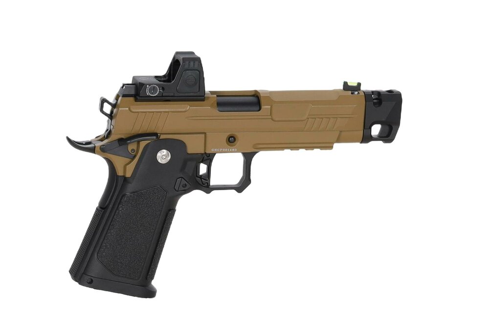 ARCTURUS Vanguard 4.3" Hi-Capa GBB OR met ARS-1 Red Dot + Compensator &ndash; Half-Tan