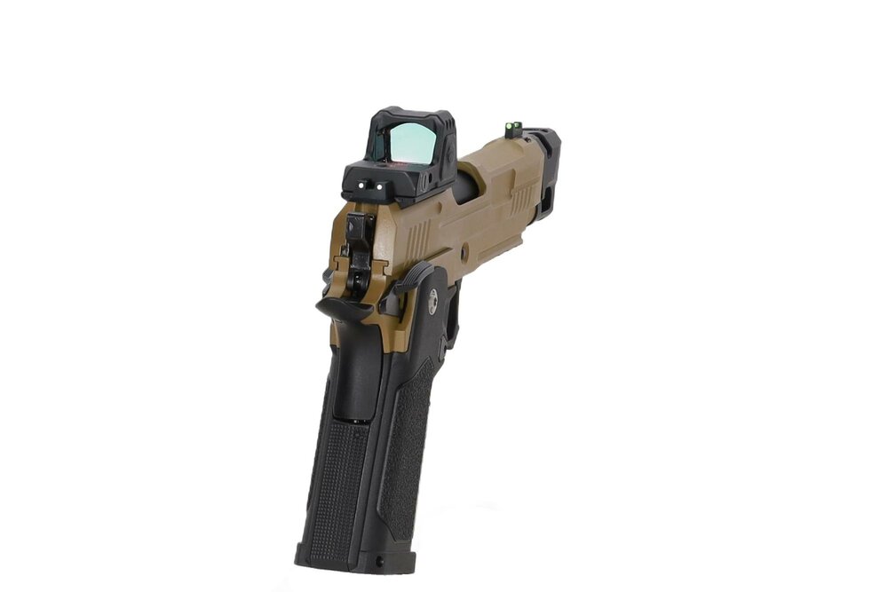 ARCTURUS Vanguard 4.3" Hi-Capa GBB OR met ARS-1 Red Dot + Compensator &ndash; Half-Tan