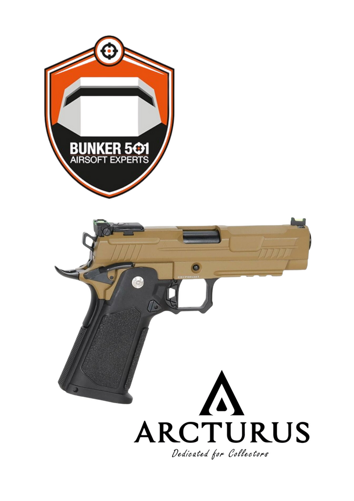 ARCTURUS  Vanguard 4.3" Hi-Capa GBB Half-Tan 