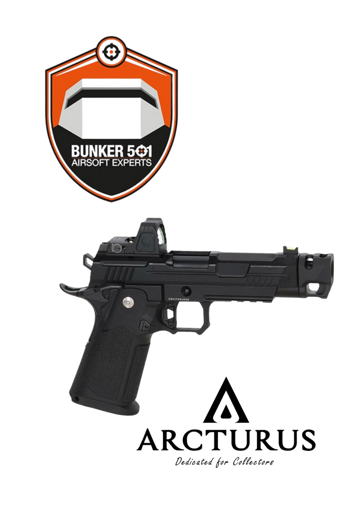 ARCTURUS  Vanguard 4.3" Hi-Capa OR met ARS1 Red Dot + Comp &ndash; Zwart