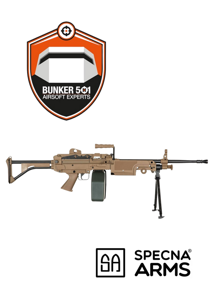 SPECNA ARMS SA-249 PARA CORE&trade; Machine Gun Tan