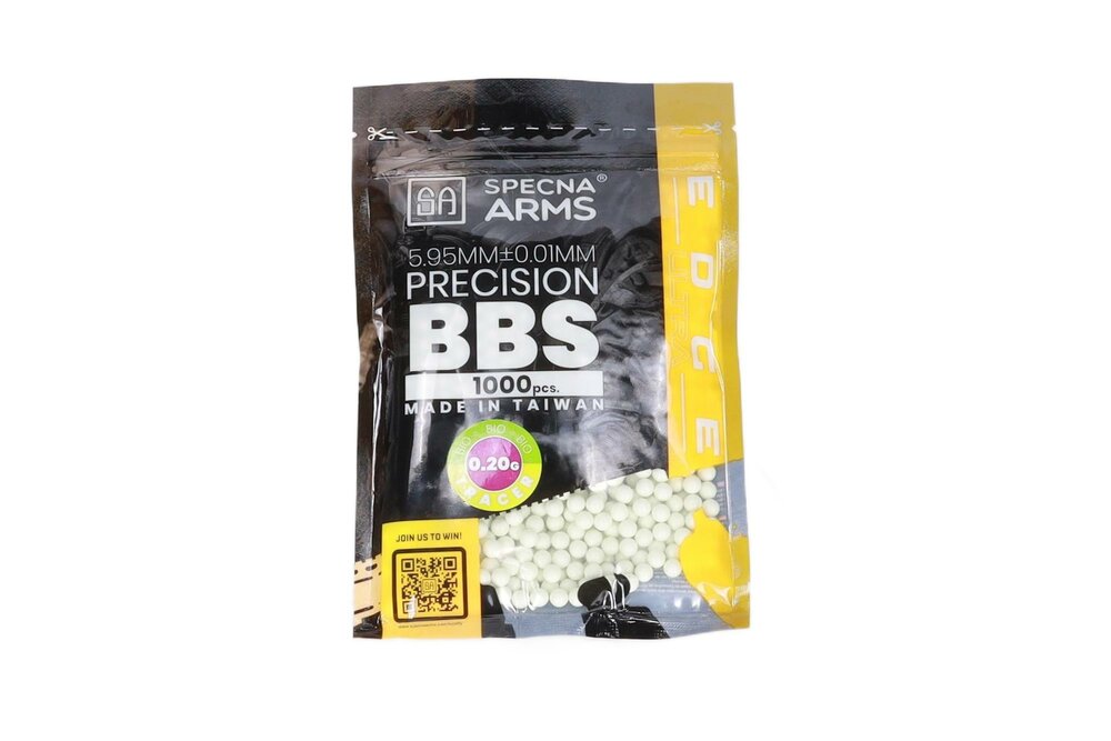 SPECNA ARMS  0.20g EDGE ULTRA&trade; BIO Tracer BBs 1000 pcs