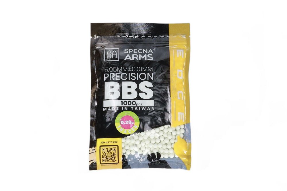 SPECNA ARMS  0.28g EDGE ULTRA&trade; BIO Tracer BBs 1000 pcs