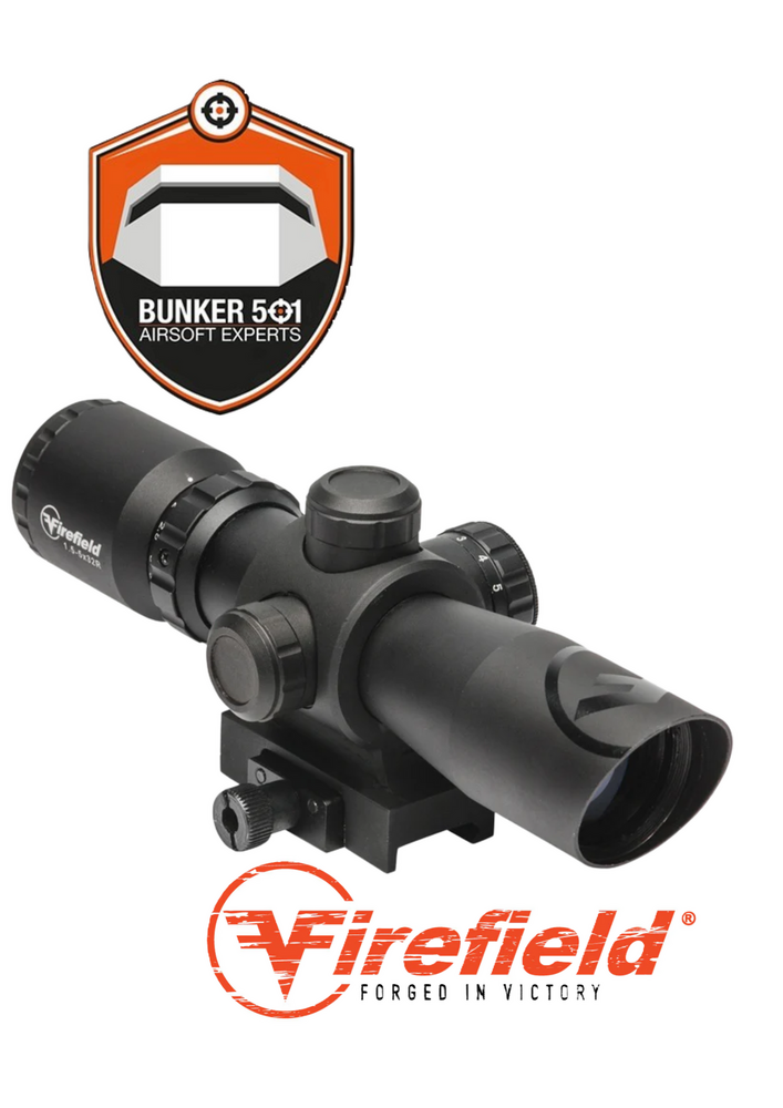 FIREFIELD FF13063 Barrage 1.5-5x32 Riflescope met Groen Laser