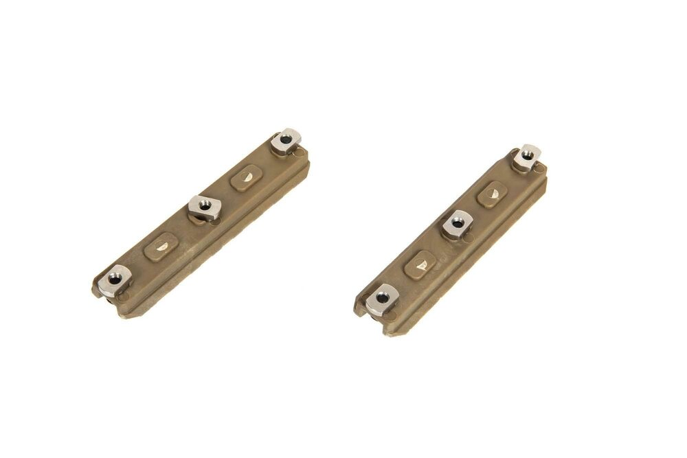 AMOEBA M-LOK 3.5&rdquo; Polymer Rail (2 Pcs) - Dark Earth